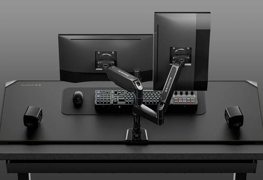 Blacklyte dual monitor arms