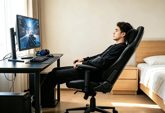 Blacklyte gaming chair that helps with neck pain