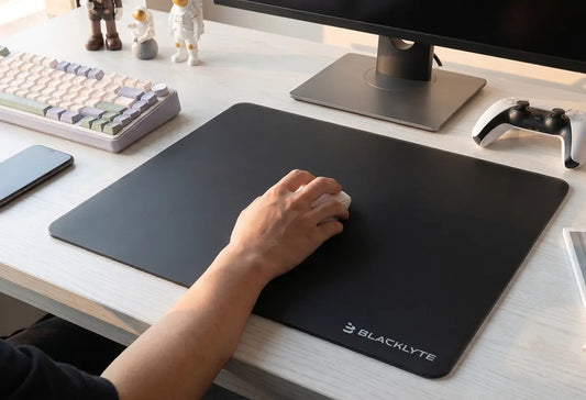 Blacklyte glass mousepad