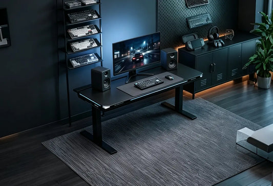 Blacklyte metal gaming desk
