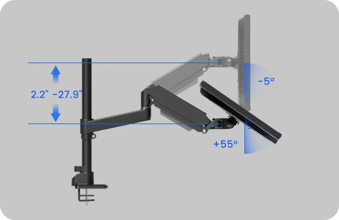<p>Full range motion</p>