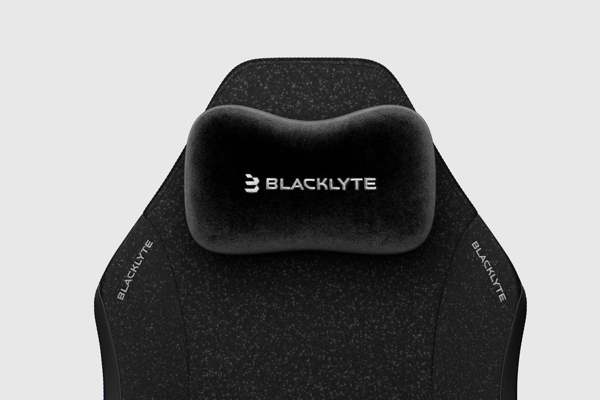 Athena Pro Black Fabric Gaming Chair with Magnetic Head Pillow
