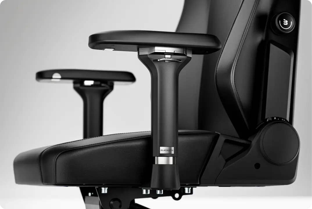 Athena pro black gaming chair with adjustable armrests