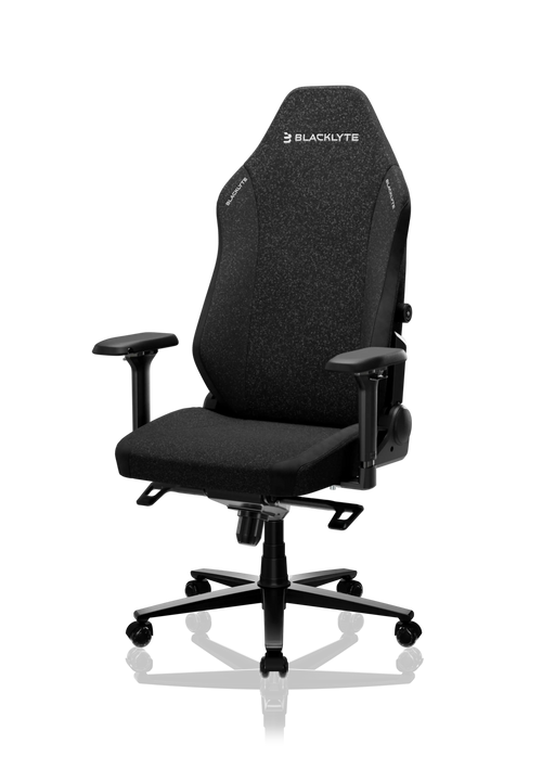 Blacklyte Athena Pro black fabric gaming chair