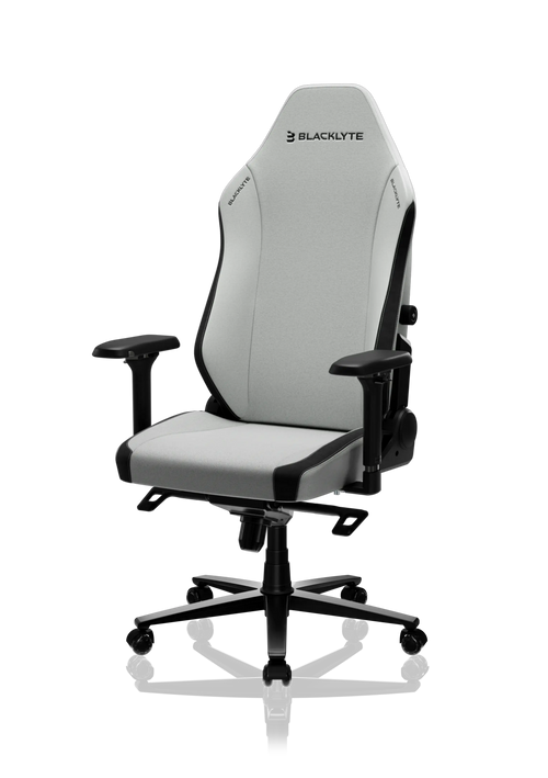 Blacklyte Athena Pro grey fabric gaming chair