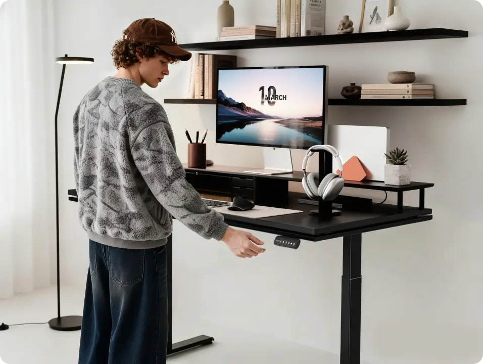 Blacklyte modern standing desk