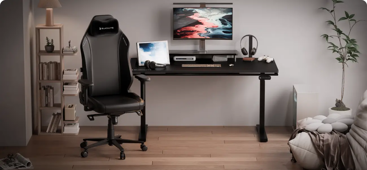 Gaming chair and desk bundle