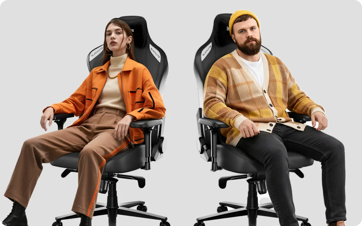 Blacklyte gaming chairs support for different body types