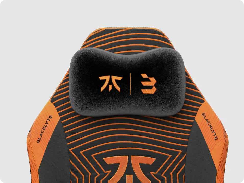 Fnatic gaming chair with a magnetic neck pillow