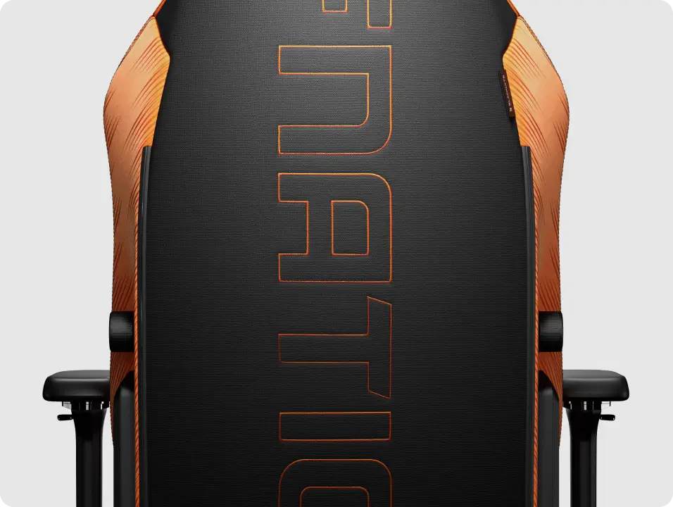 Professional esports Fnatic gaming chair with reclining back